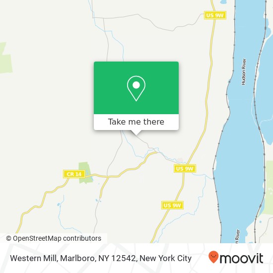 Mapa de Western Mill, Marlboro, NY 12542