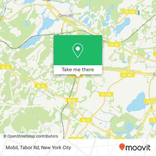 Mobil, Tabor Rd map