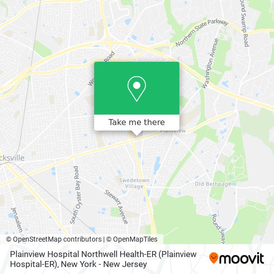 Mapa de Plainview Hospital Northwell Health-ER (Plainview Hospital-ER)