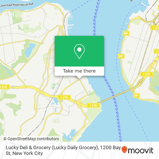Mapa de Lucky Deli & Grocery (Lucky Daily Grocery), 1200 Bay St