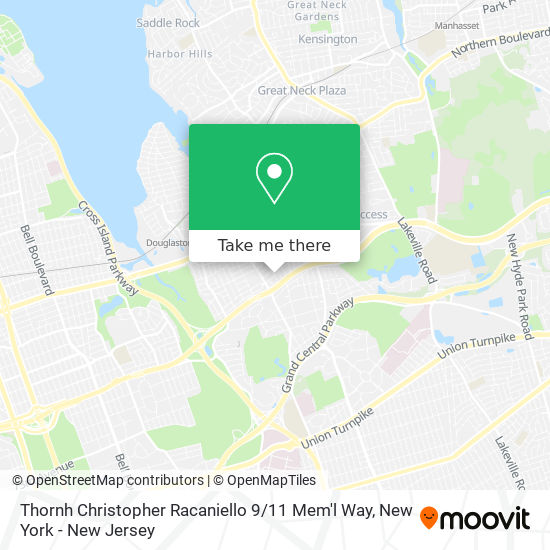 Thornh Christopher Racaniello 9 / 11 Mem'l Way map