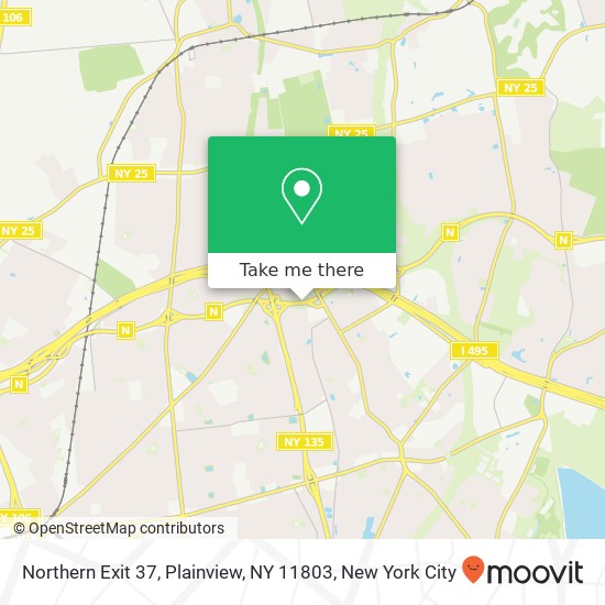 Northern Exit 37, Plainview, NY 11803 map