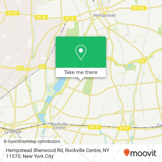 Mapa de Hempstead Sherwood Rd, Rockville Centre, NY 11570