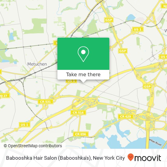 Babooshka Hair Salon (Babooshka's) map