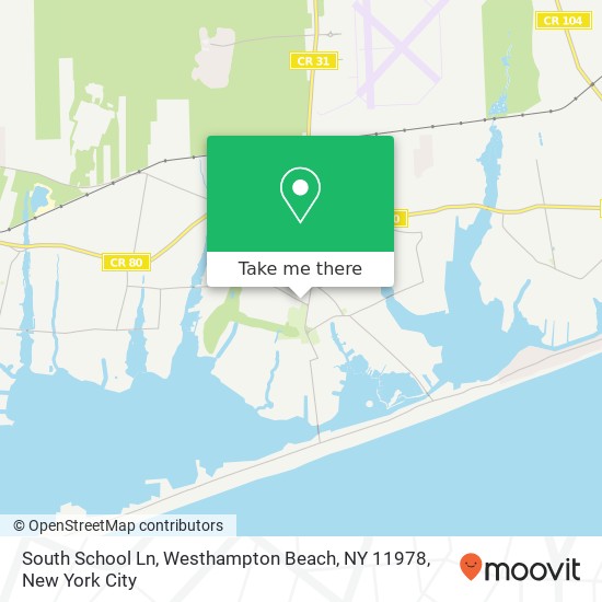 South School Ln, Westhampton Beach, NY 11978 map