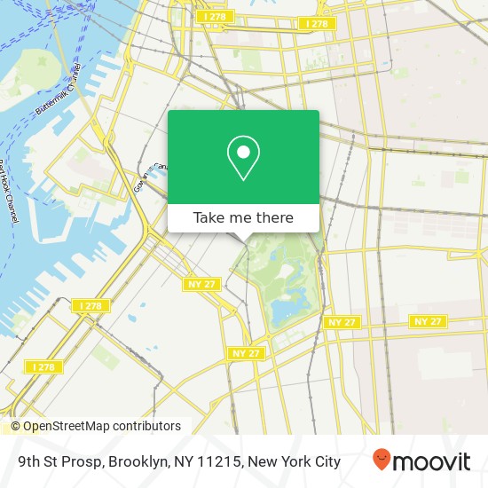 9th St Prosp, Brooklyn, NY 11215 map