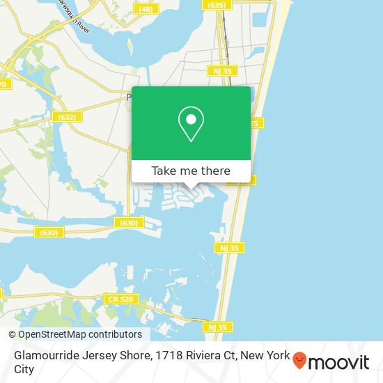 Glamourride Jersey Shore, 1718 Riviera Ct map