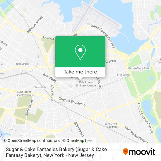 Sugar & Cake Fantasies Bakery map