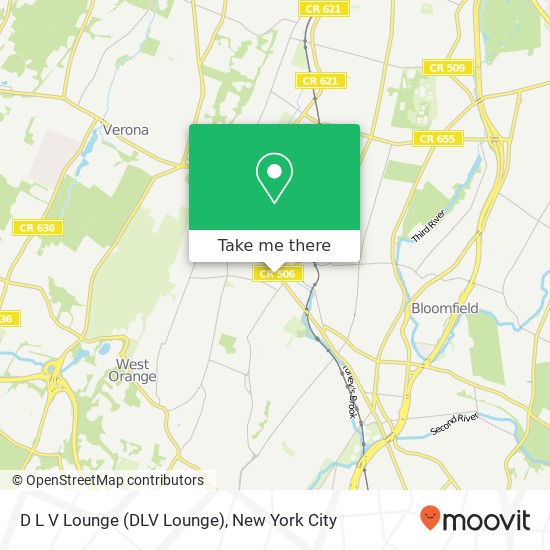 D L V Lounge (DLV Lounge) map