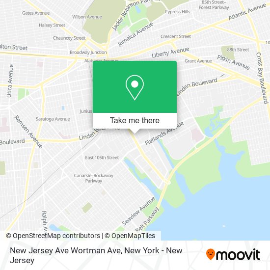 Mapa de New Jersey Ave Wortman Ave