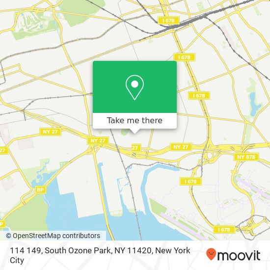 Mapa de 114 149, South Ozone Park, NY 11420