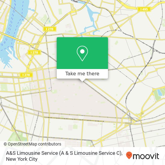 Mapa de A&S Limousine Service