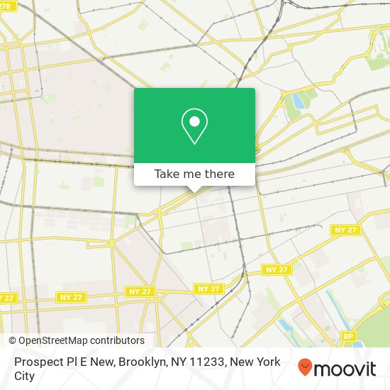 Prospect Pl E New, Brooklyn, NY 11233 map