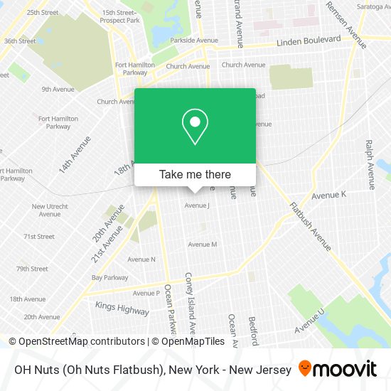 OH Nuts (Oh Nuts Flatbush) map