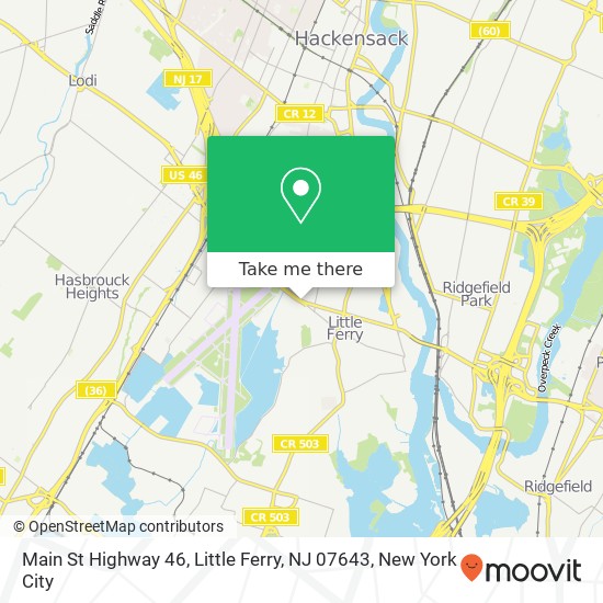 Mapa de Main St Highway 46, Little Ferry, NJ 07643