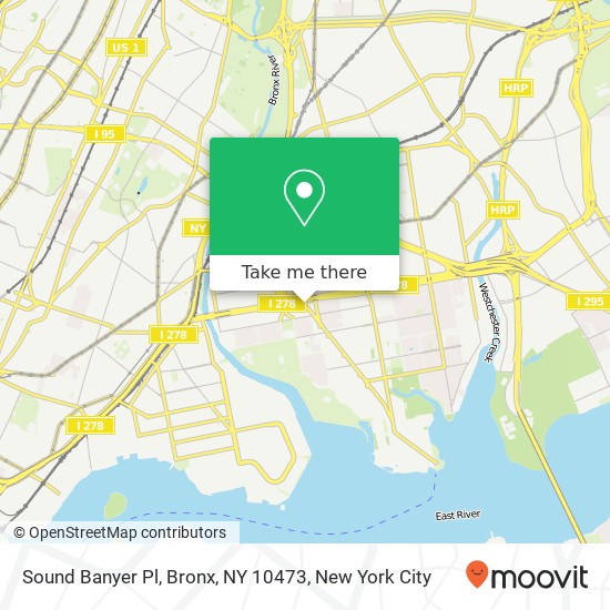 Mapa de Sound Banyer Pl, Bronx, NY 10473