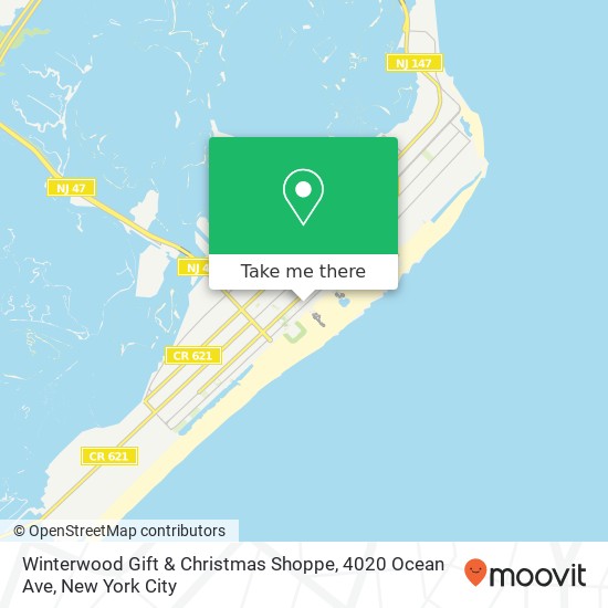 Mapa de Winterwood Gift & Christmas Shoppe, 4020 Ocean Ave