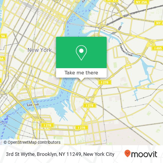 3rd St Wythe, Brooklyn, NY 11249 map