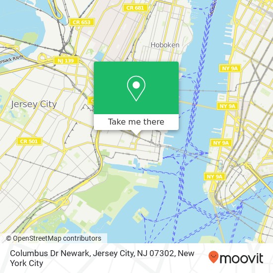 Columbus Dr Newark, Jersey City, NJ 07302 map