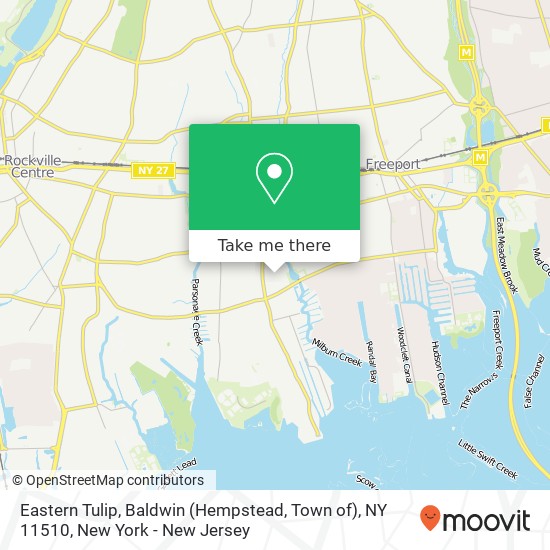 Eastern Tulip, Baldwin (Hempstead, Town of), NY 11510 map