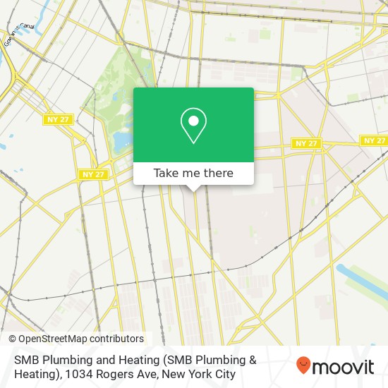 Mapa de SMB Plumbing and Heating (SMB Plumbing & Heating), 1034 Rogers Ave