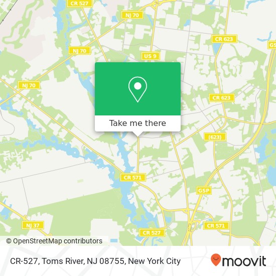 CR-527, Toms River, NJ 08755 map