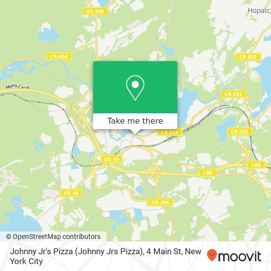 Mapa de Johnny Jr's Pizza (Johnny Jrs Pizza), 4 Main St