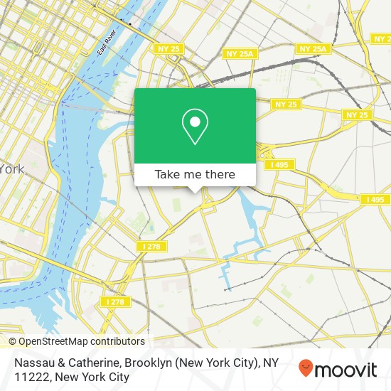 Nassau & Catherine, Brooklyn (New York City), NY 11222 map
