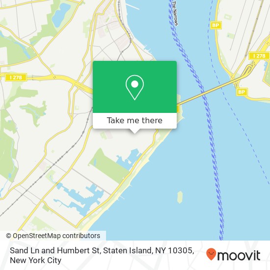 Sand Ln and Humbert St, Staten Island, NY 10305 map