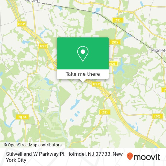 Stilwell and W Parkway Pl, Holmdel, NJ 07733 map