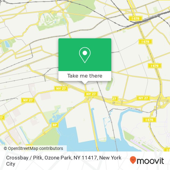 Crossbay / Pitk, Ozone Park, NY 11417 map