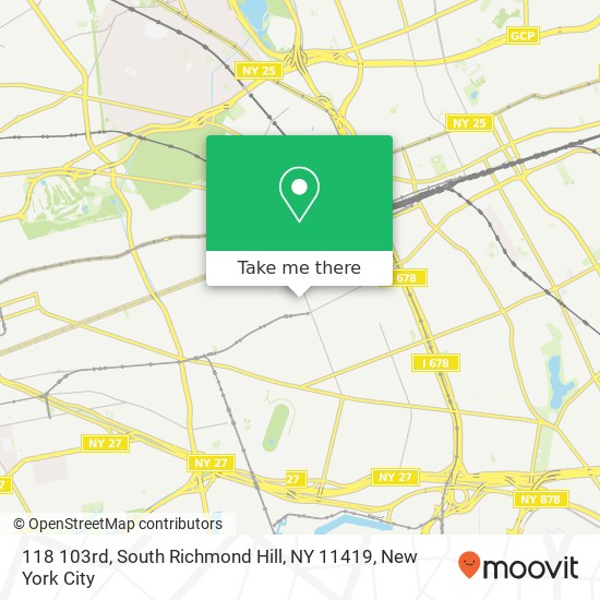 118 103rd, South Richmond Hill, NY 11419 map