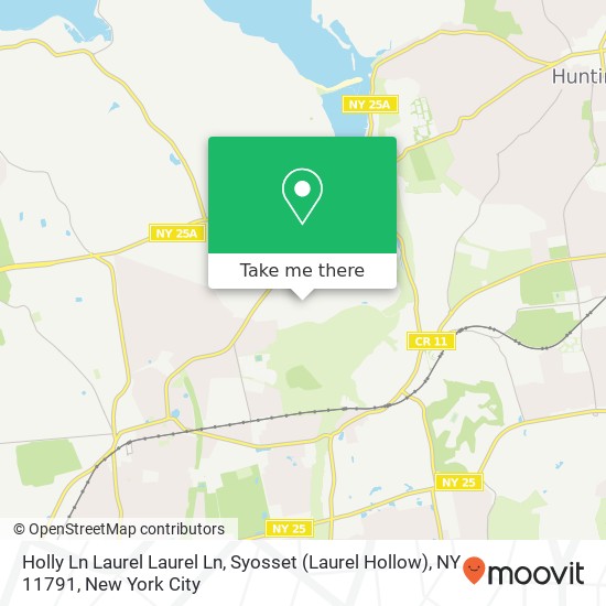 Mapa de Holly Ln Laurel Laurel Ln, Syosset (Laurel Hollow), NY 11791