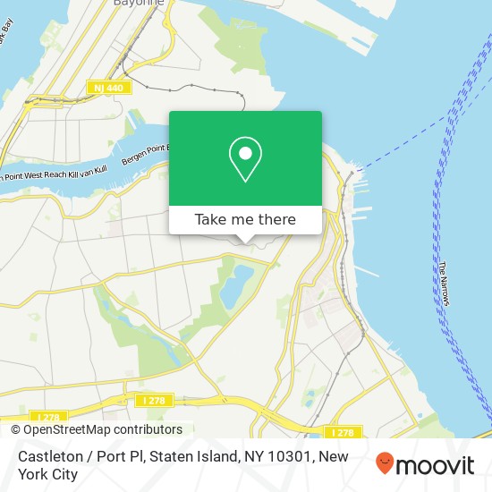 Castleton / Port Pl, Staten Island, NY 10301 map