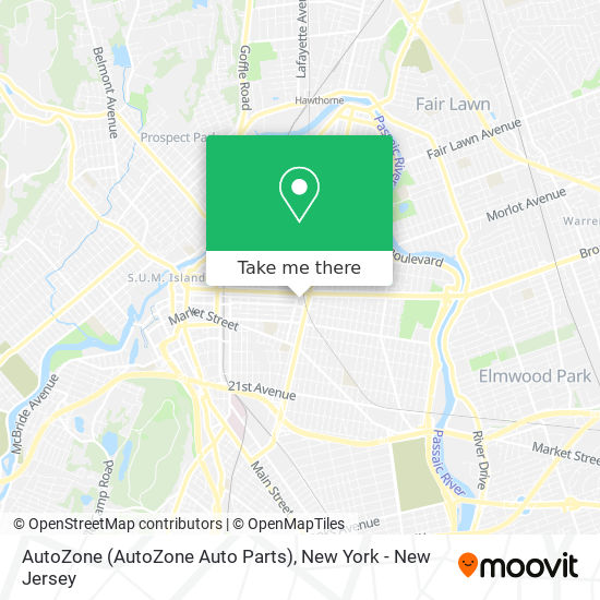 AutoZone (AutoZone Auto Parts) map