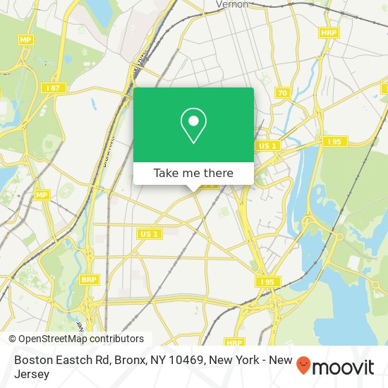 Mapa de Boston Eastch Rd, Bronx, NY 10469