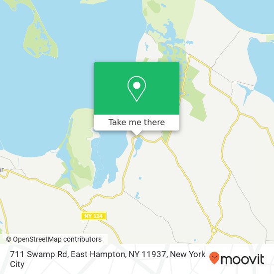 711 Swamp Rd, East Hampton, NY 11937 map