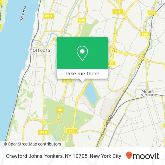 Crawford Johns, Yonkers, NY 10705 map