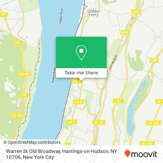 Mapa de Warren St Old Broadway, Hastings-on-Hudson, NY 10706