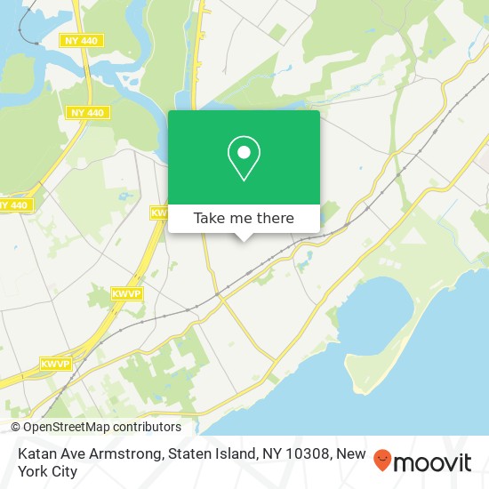 Mapa de Katan Ave Armstrong, Staten Island, NY 10308