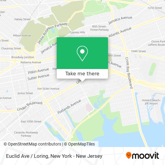Mapa de Euclid Ave / Loring