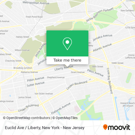Euclid Ave / Liberty map