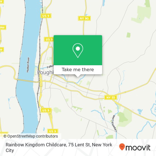 Mapa de Rainbow Kingdom Childcare, 75 Lent St