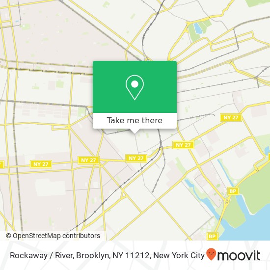Mapa de Rockaway / River, Brooklyn, NY 11212