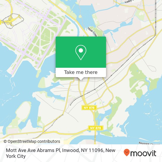 Mott Ave Ave Abrams Pl, Inwood, NY 11096 map