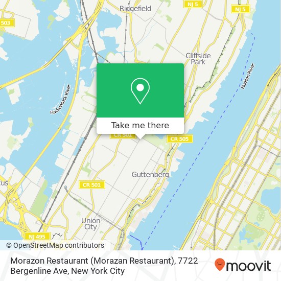 Morazon Restaurant (Morazan Restaurant), 7722 Bergenline Ave map