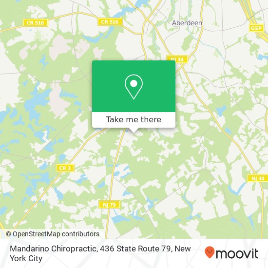 Mandarino Chiropractic, 436 State Route 79 map