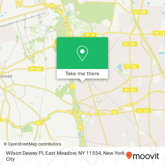 Wilson Dewey Pl, East Meadow, NY 11554 map