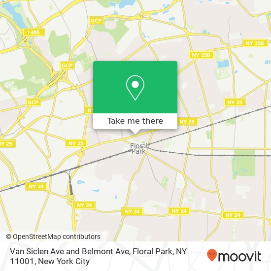Van Siclen Ave and Belmont Ave, Floral Park, NY 11001 map