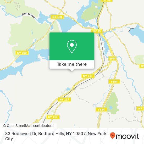 33 Roosevelt Dr, Bedford Hills, NY 10507 map